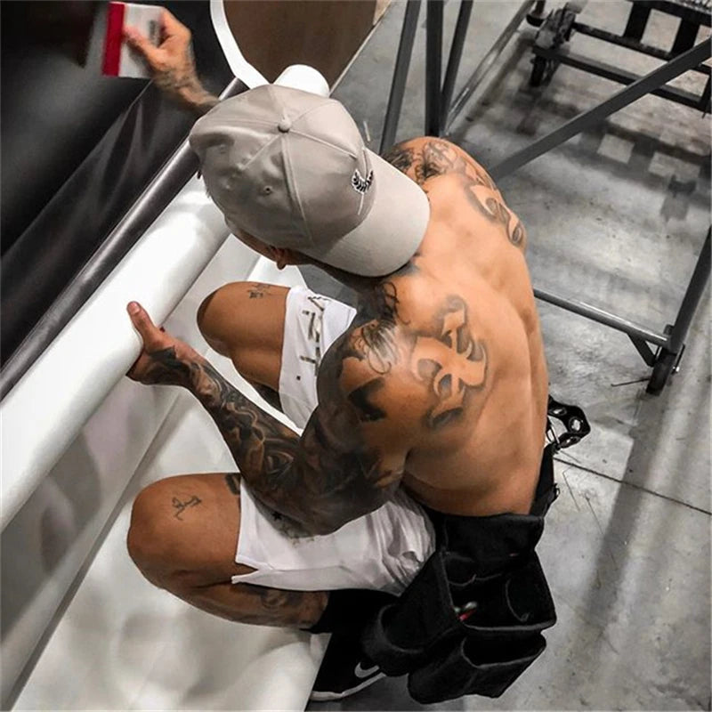 NEW Men Fitness Bodybuilding Shorts
