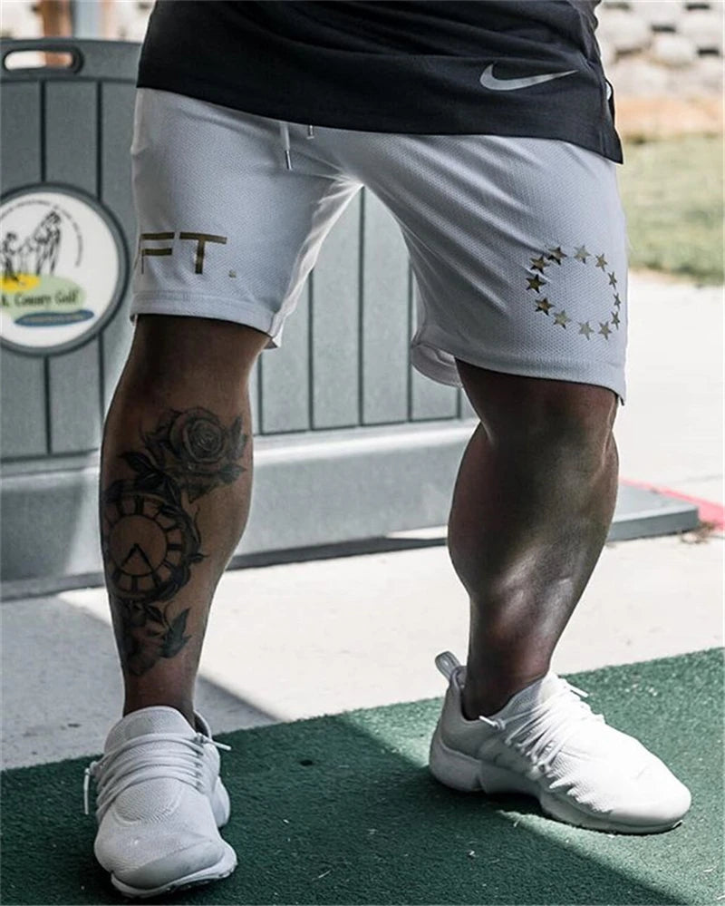 NEW Men Fitness Bodybuilding Shorts