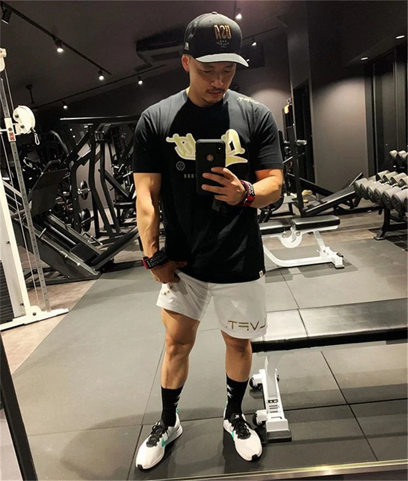 NEW Men Fitness Bodybuilding Shorts