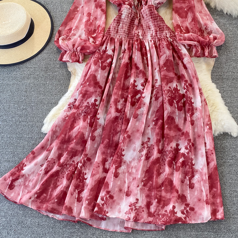 Autumn Women Printed Long Dress