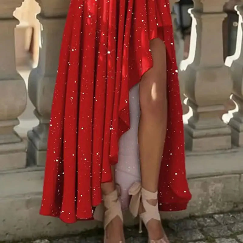 Sexy Elegant Red Cocktail Party Dress