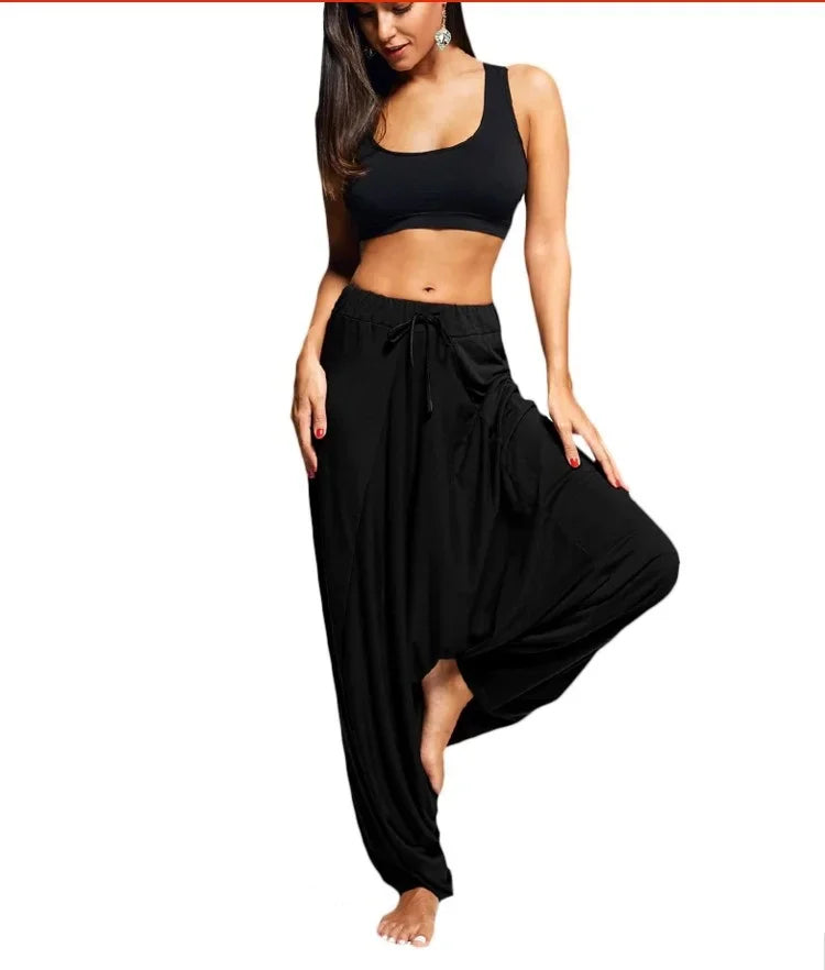 Solid Black Casual Trousers