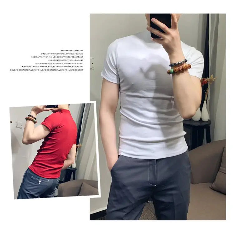 Korean Clothing Streetwear Tee for Men