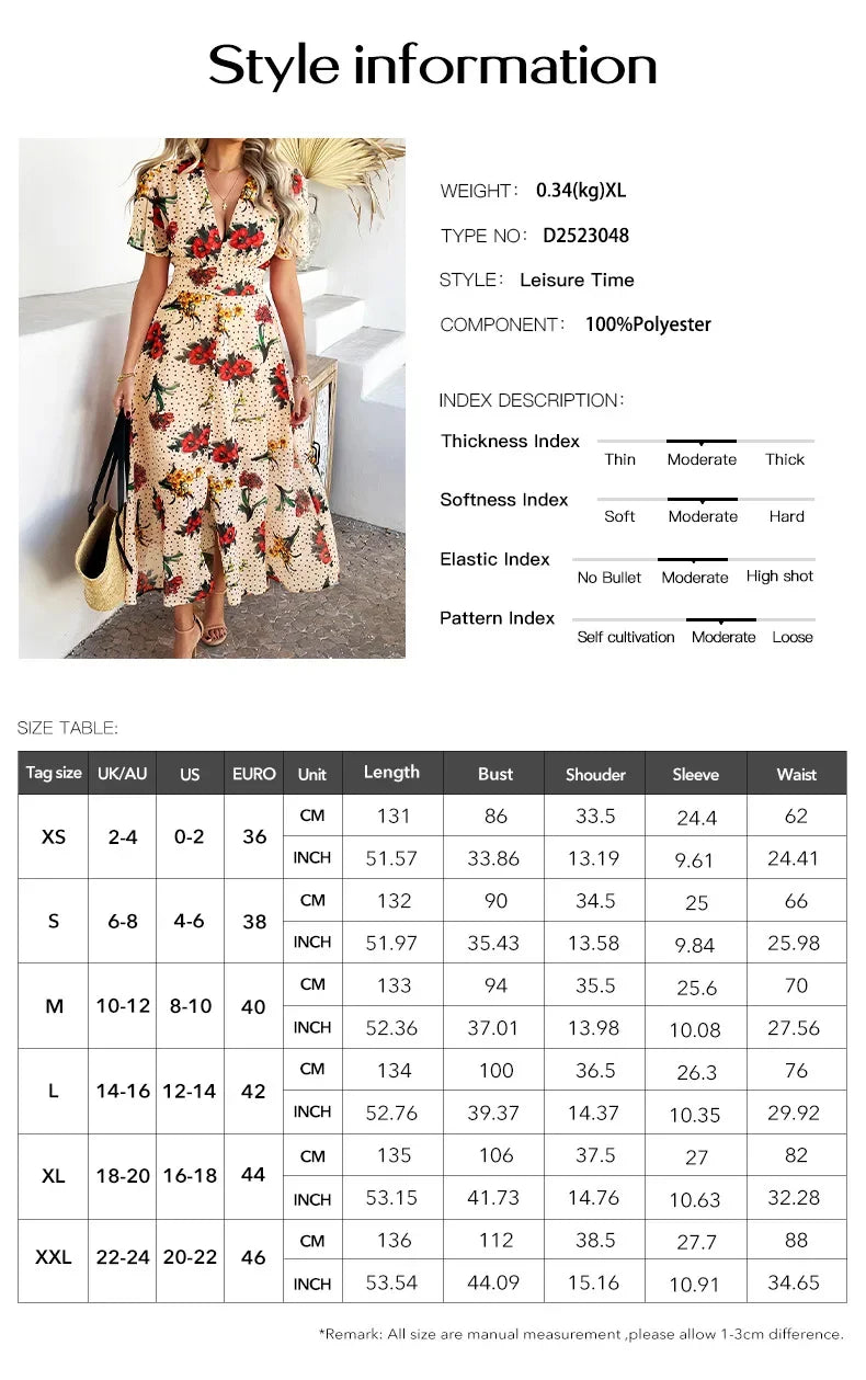 Short Sleeve Maxi Dress Long Skirt