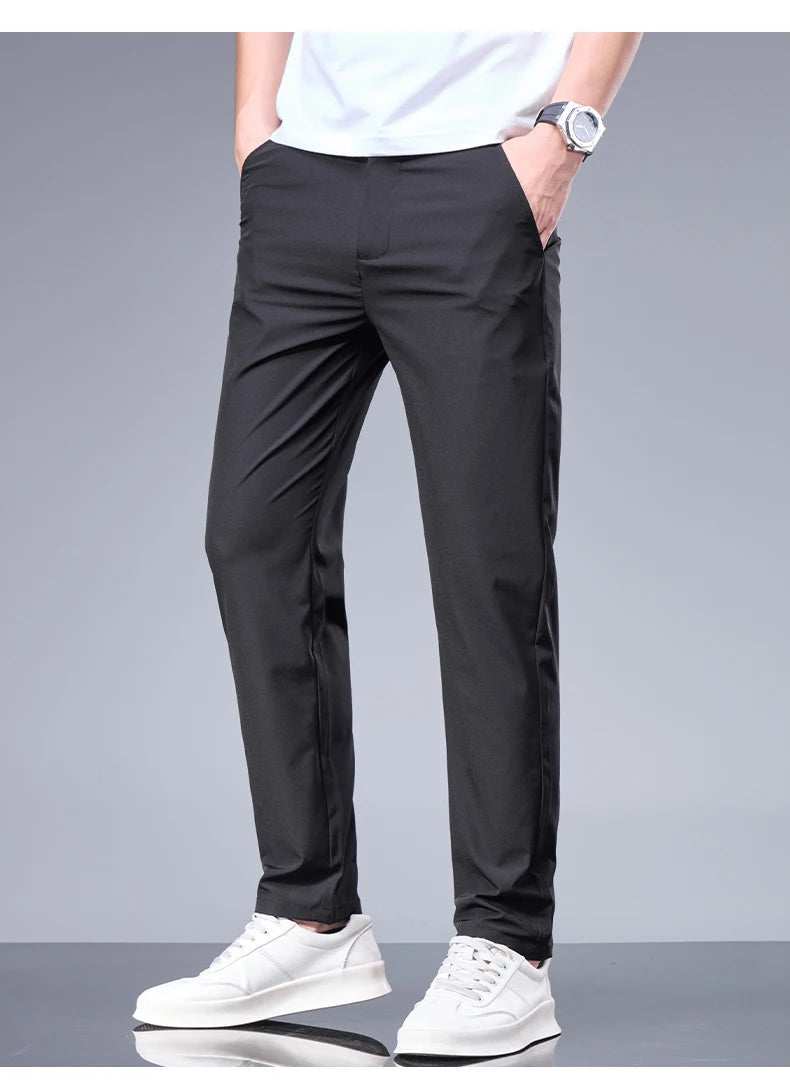 Summer New Business Ice Silk Pants