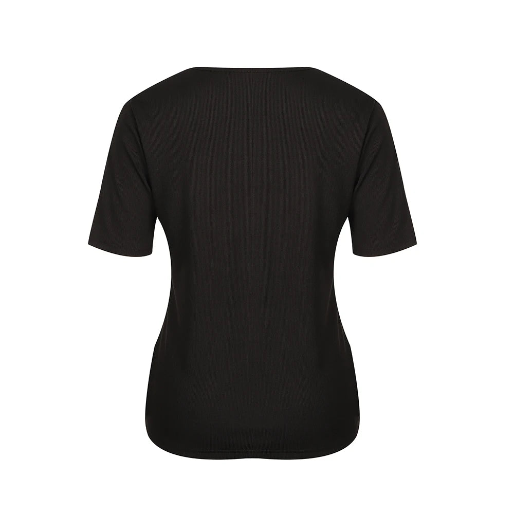 Sexy Solid Tops Women Clothing