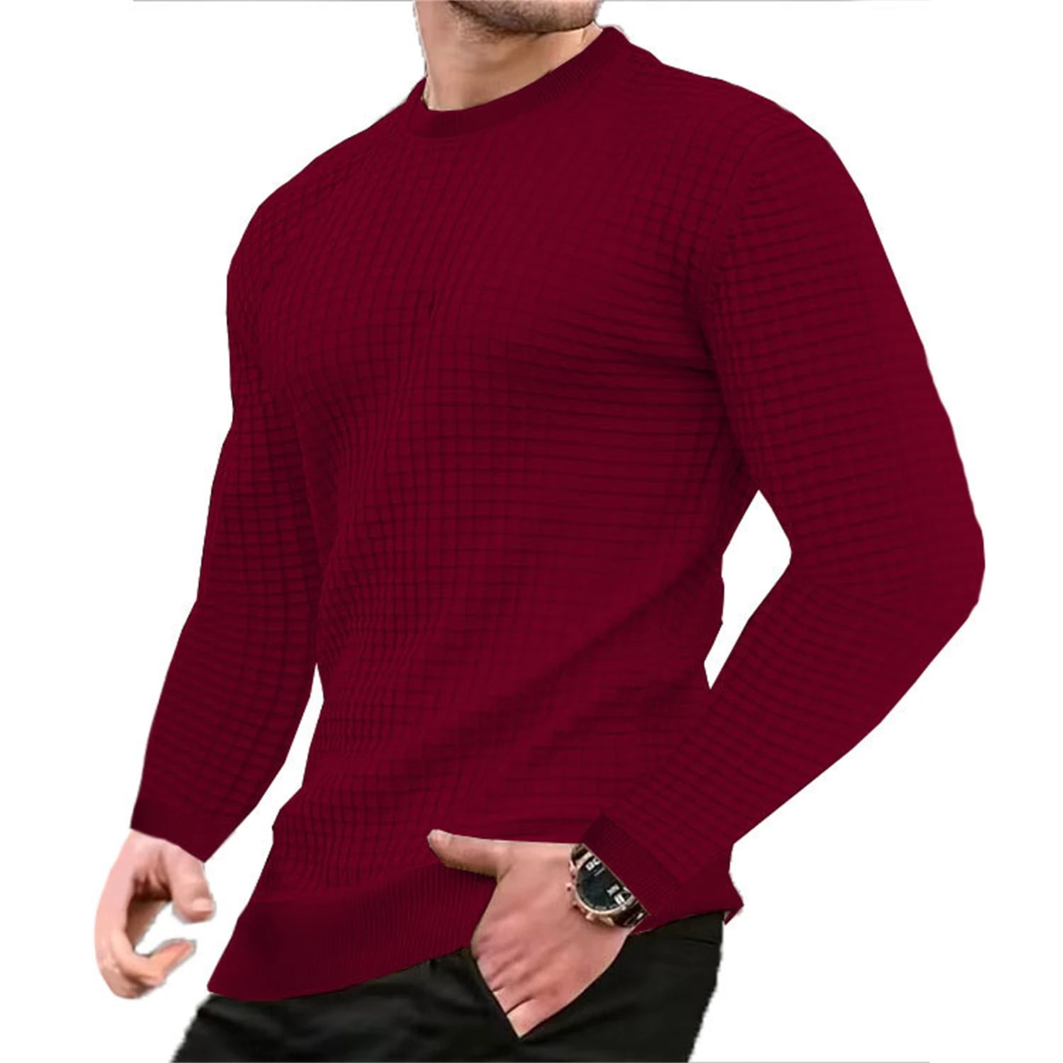 Men's coat fashion small check