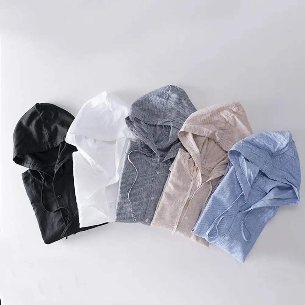 Men Summer Shirt Sun Anti UV Long Sleeve