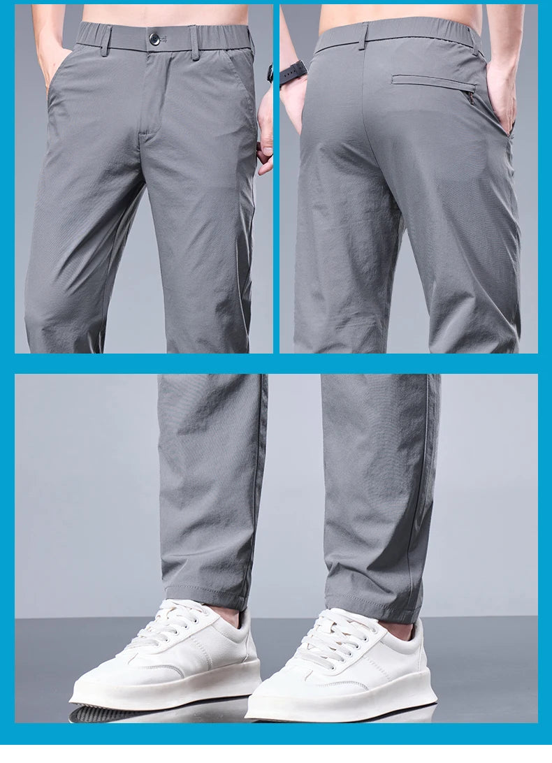 Summer New Business Ice Silk Pants