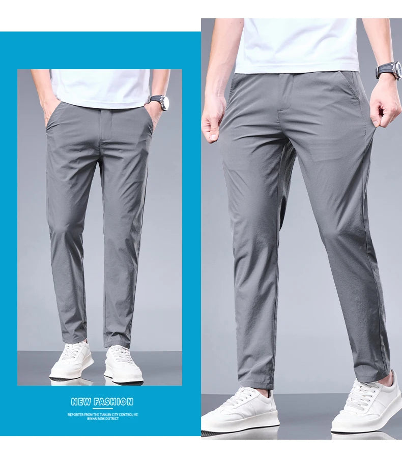 Summer New Business Ice Silk Pants