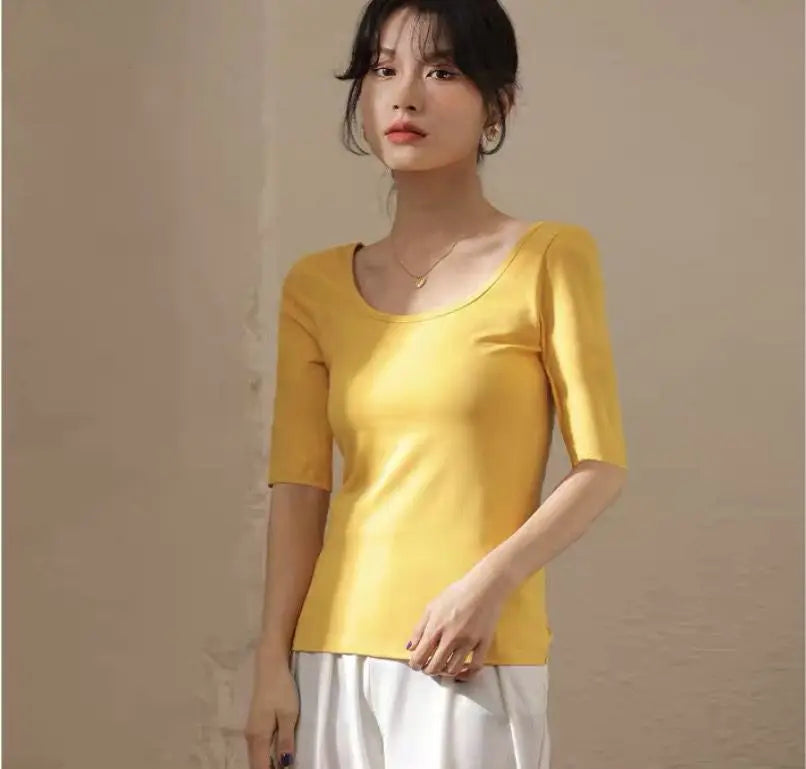 Half Sleeve Top Summer T Shirt
