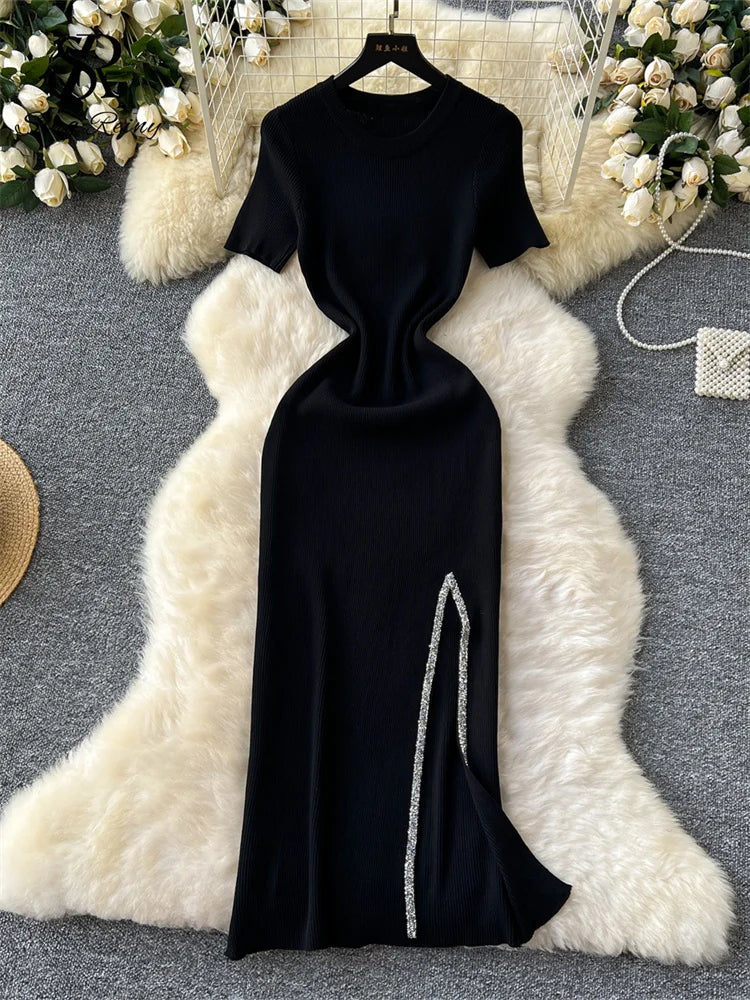 Senior Luxury Slim Dress Ladies