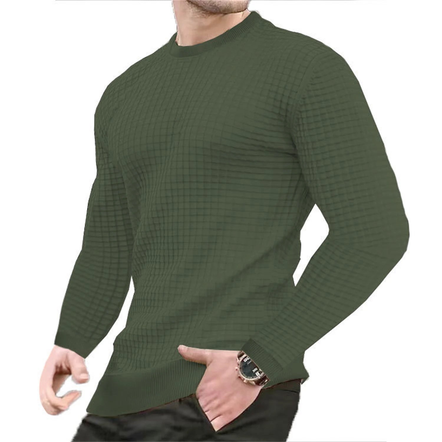 Men's coat fashion small check