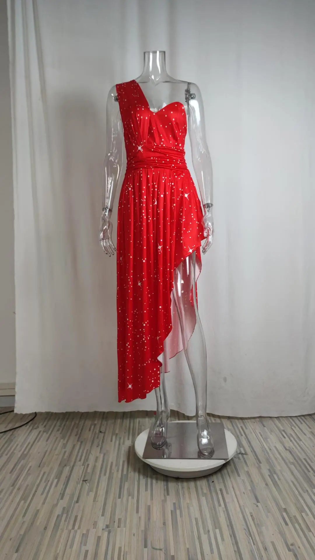 Sexy Elegant Red Cocktail Party Dress
