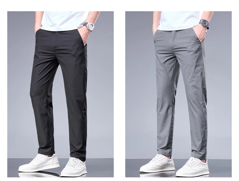 Summer New Business Ice Silk Pants