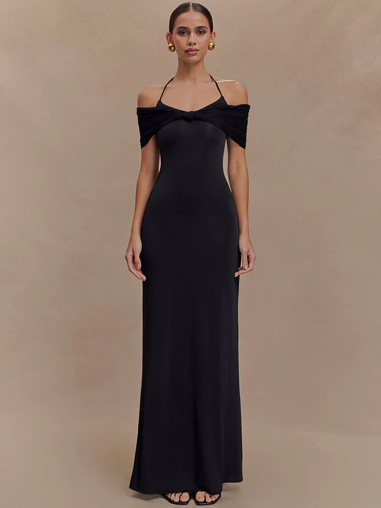 Mozision Off-shoulder Strapless Sexy Maxi Dress
