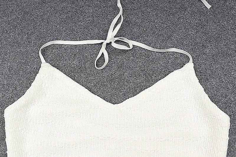 Candyhot Elegant Strapless Halter Dress