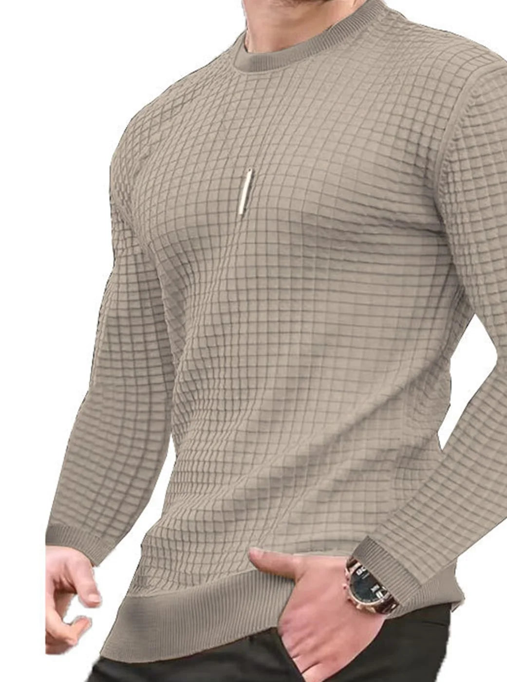 Men's coat fashion small check