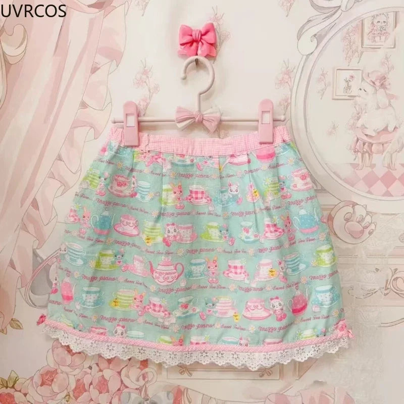 Sweet Lolita Style Cake Mini Skirts
