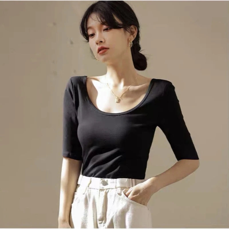 Half Sleeve Top Summer T Shirt