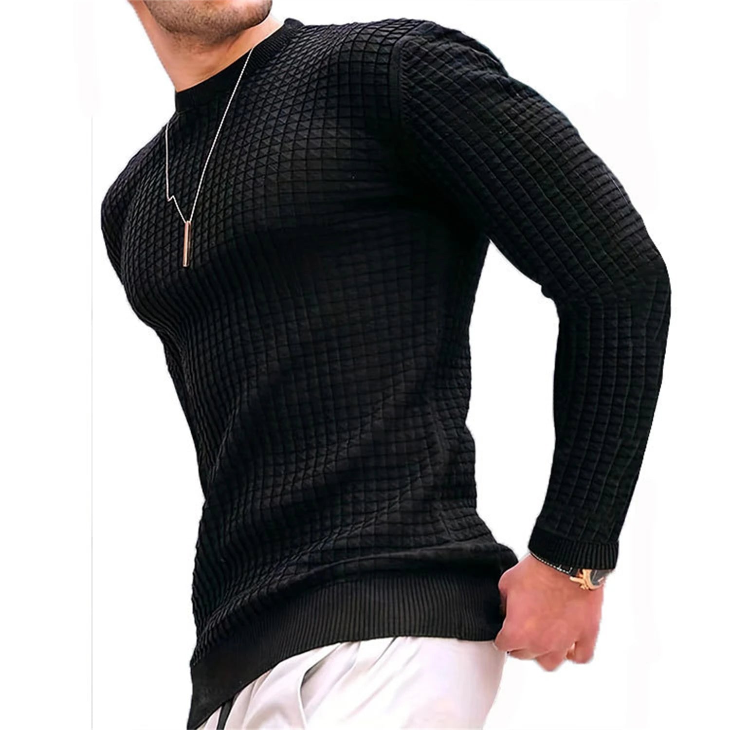 Men's coat fashion small check
