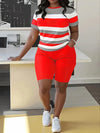 Trendy Plus Size Women's Two Piece Set