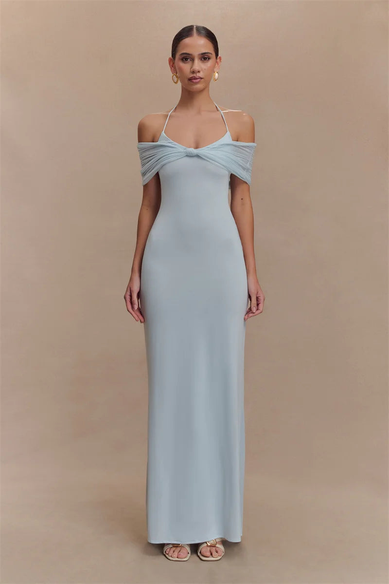 Mozision Off-shoulder Strapless Sexy Maxi Dress