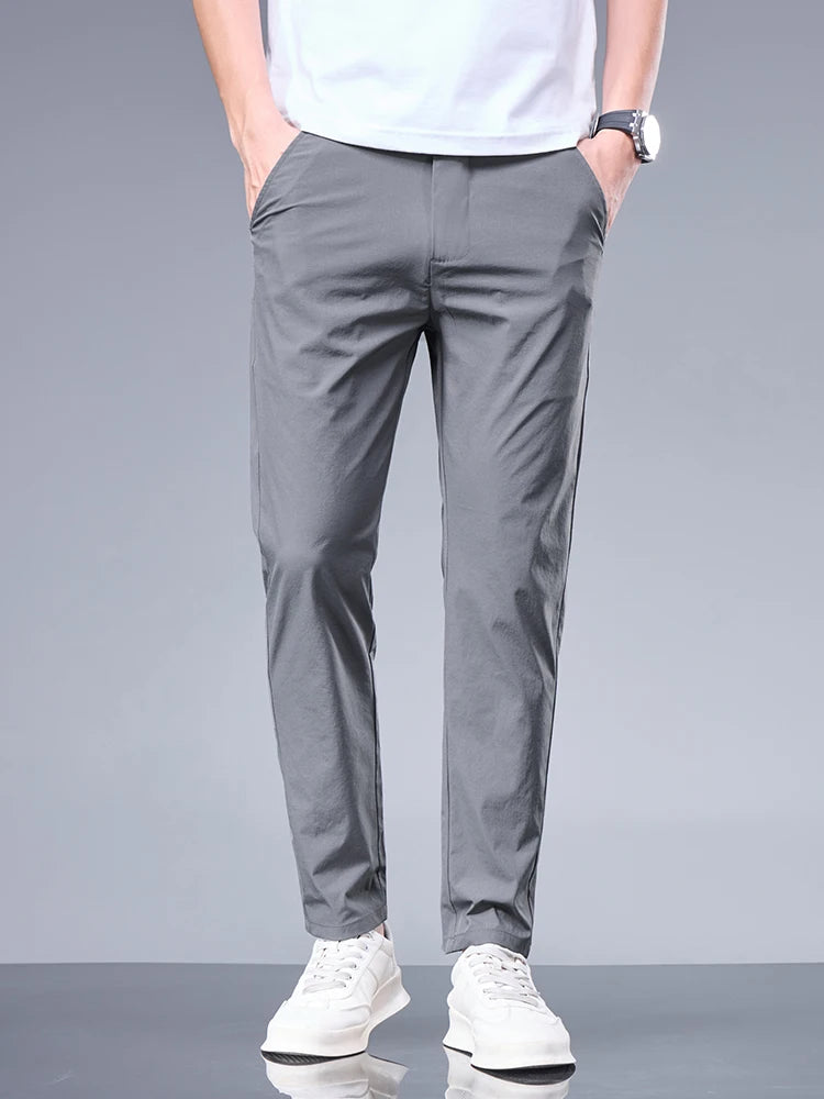Summer New Business Ice Silk Pants