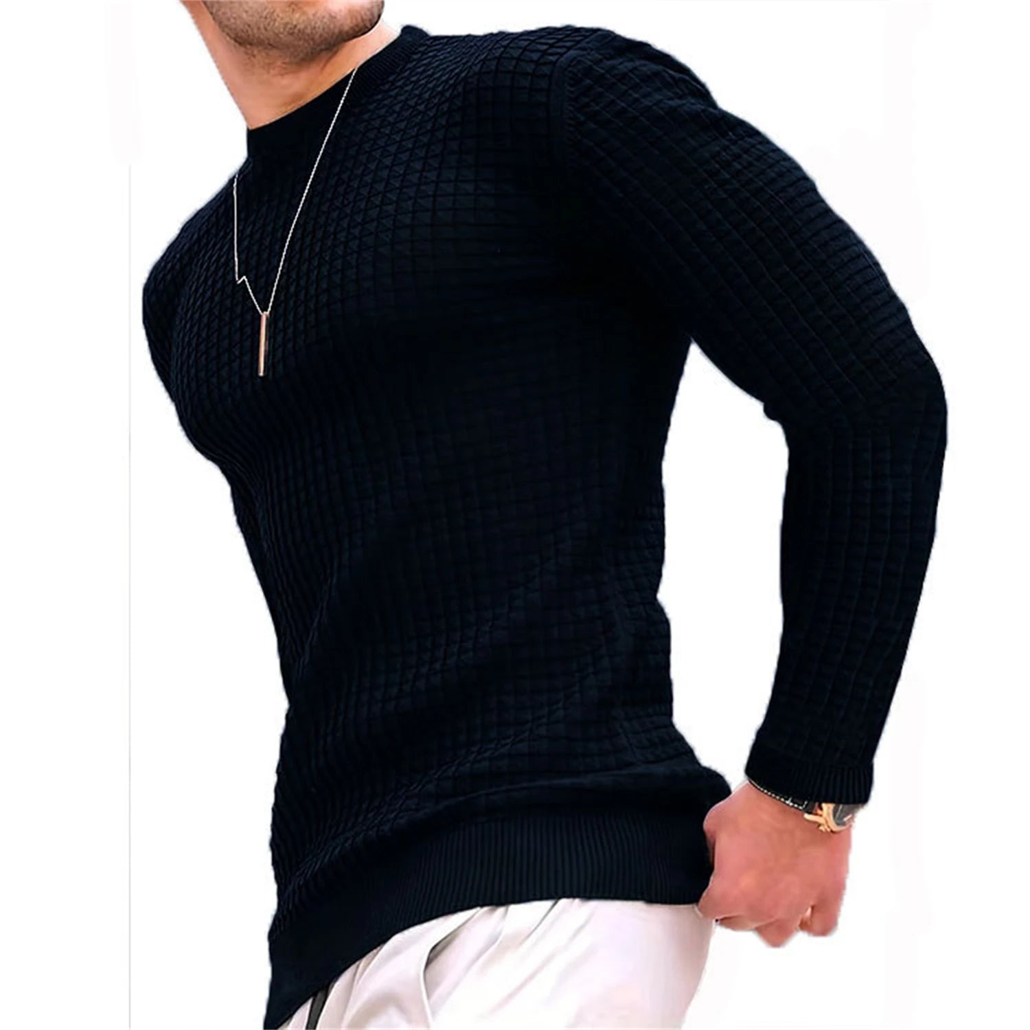 Men's coat fashion small check