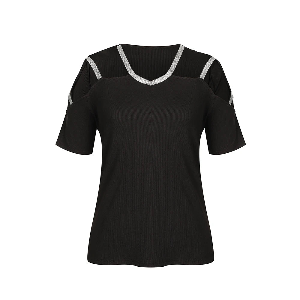 Sexy Solid Tops Women Clothing