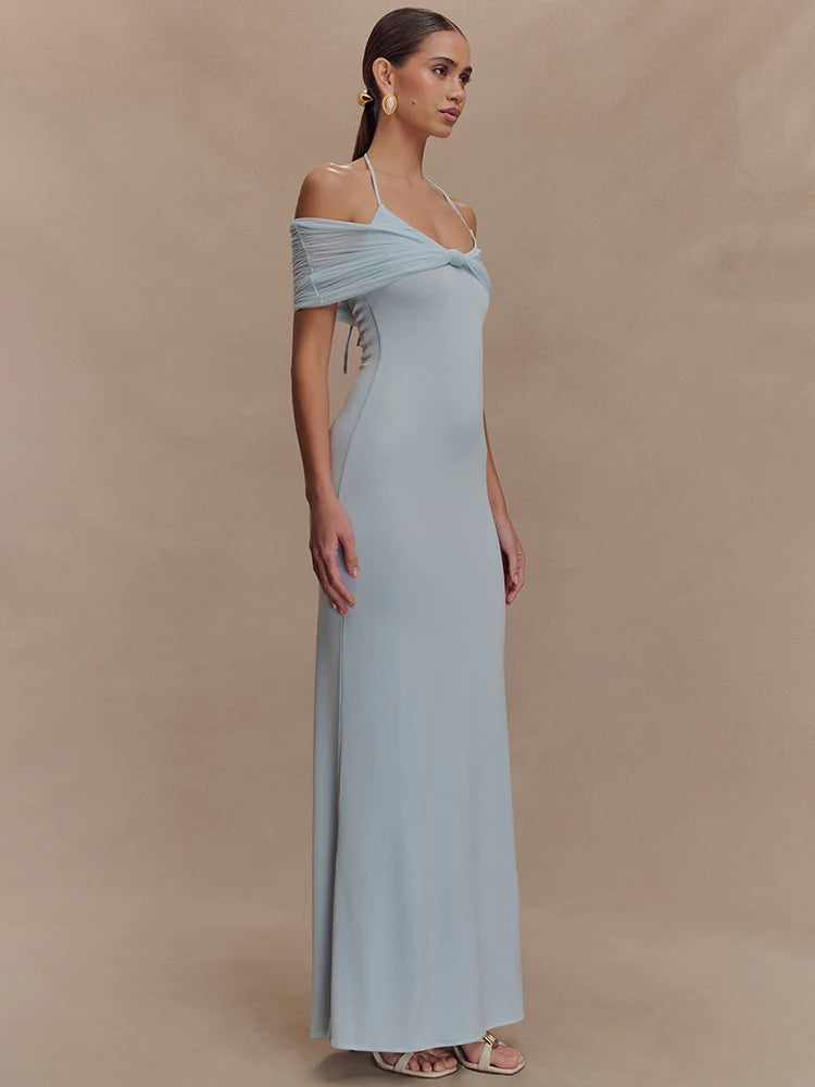 Mozision Off-shoulder Strapless Sexy Maxi Dress