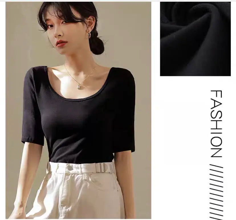 Half Sleeve Top Summer T Shirt