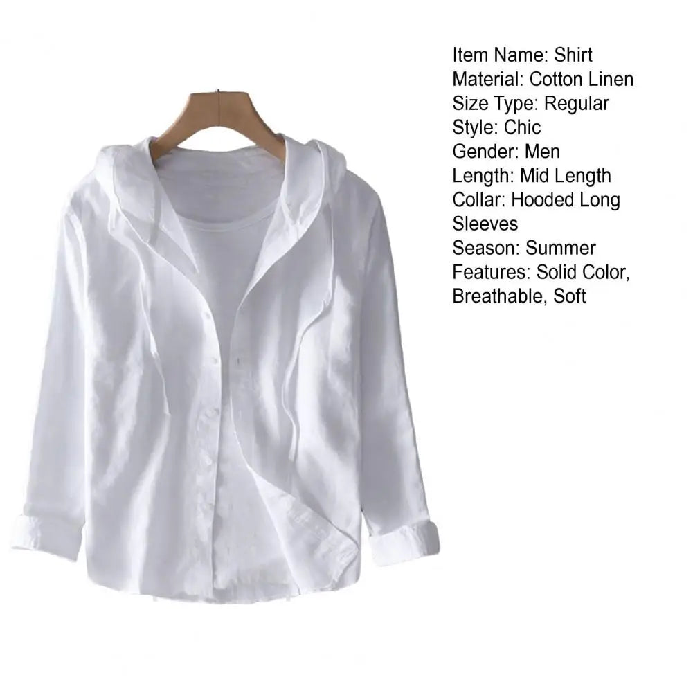 Men Summer Shirt Sun Anti UV Long Sleeve
