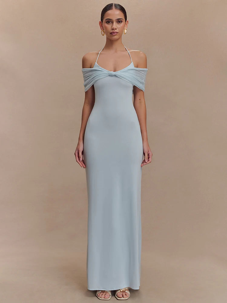 Mozision Off-shoulder Strapless Sexy Maxi Dress