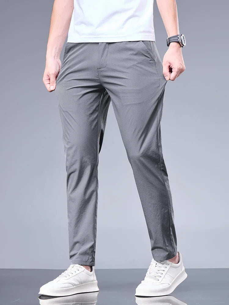 Summer New Business Ice Silk Pants