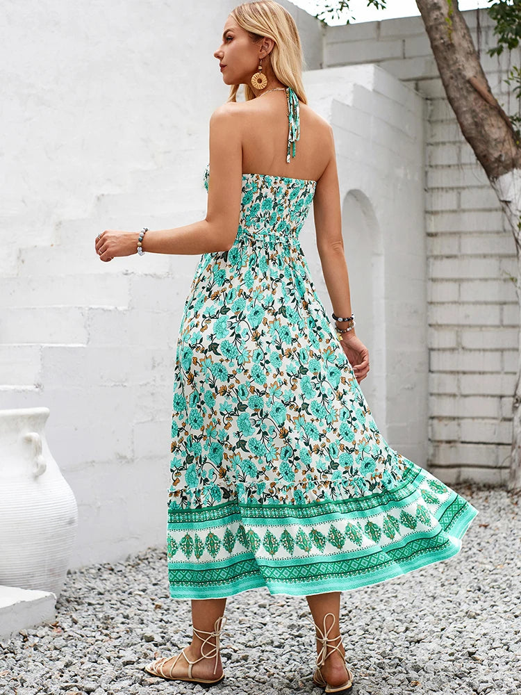 Summer Women Floral Long Dress