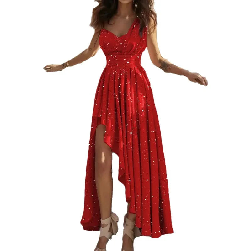 Sexy Elegant Red Cocktail Party Dress