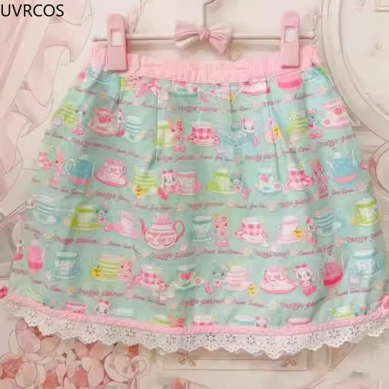 Sweet Lolita Style Cake Mini Skirts