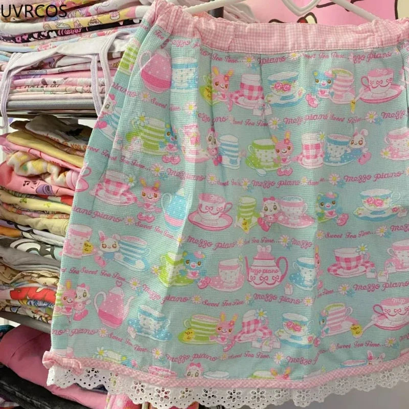 Sweet Lolita Style Cake Mini Skirts