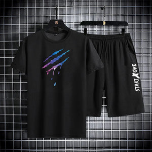 Men's Summer Shorts Set Gym Outfit
