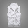 Summer Mens Ripped Denim Vest