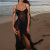 Sexy See Through Mesh Dress