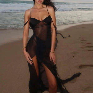 Sexy See Through Mesh Dress