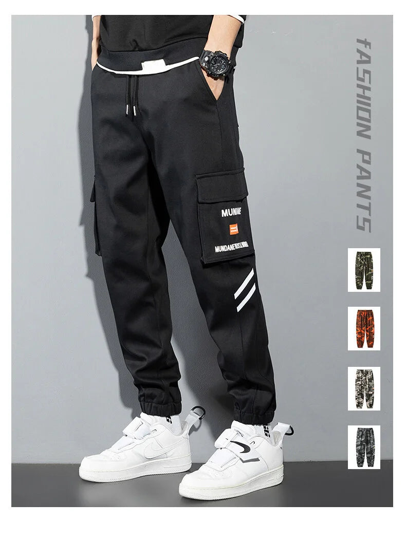 Black Cargo Pants Men