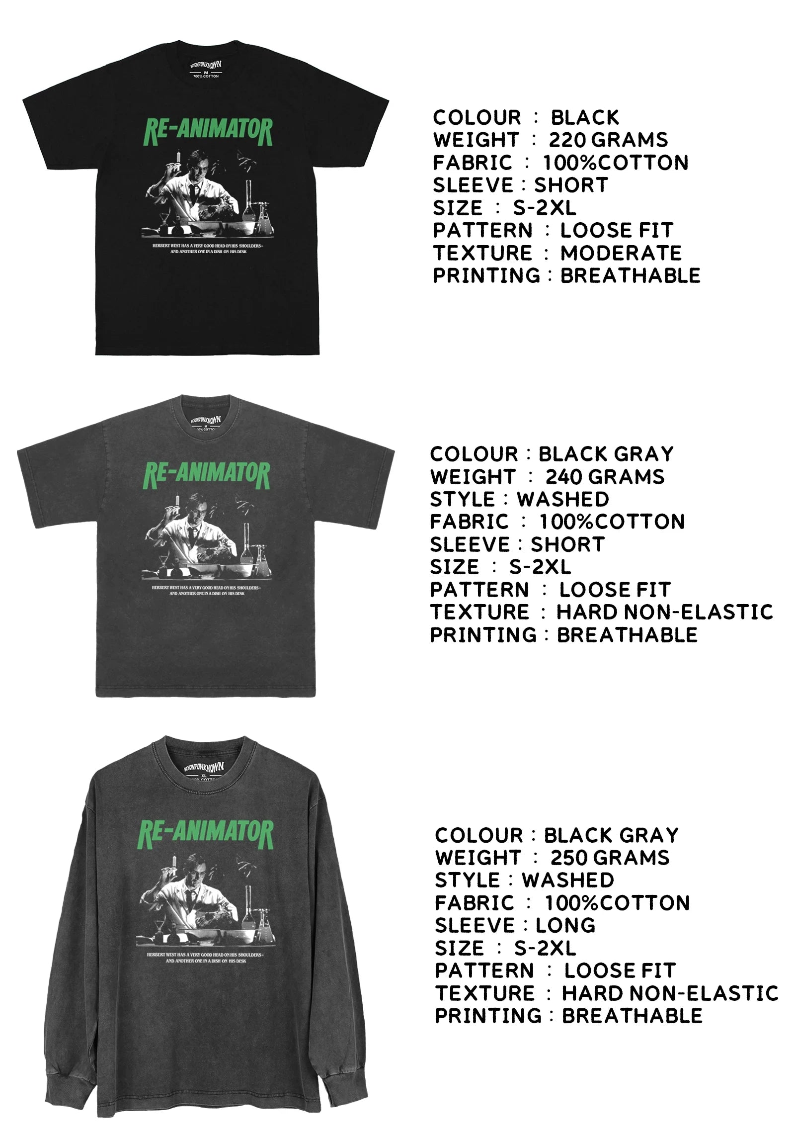 Re-Animator T-Shirt Horror Movie
