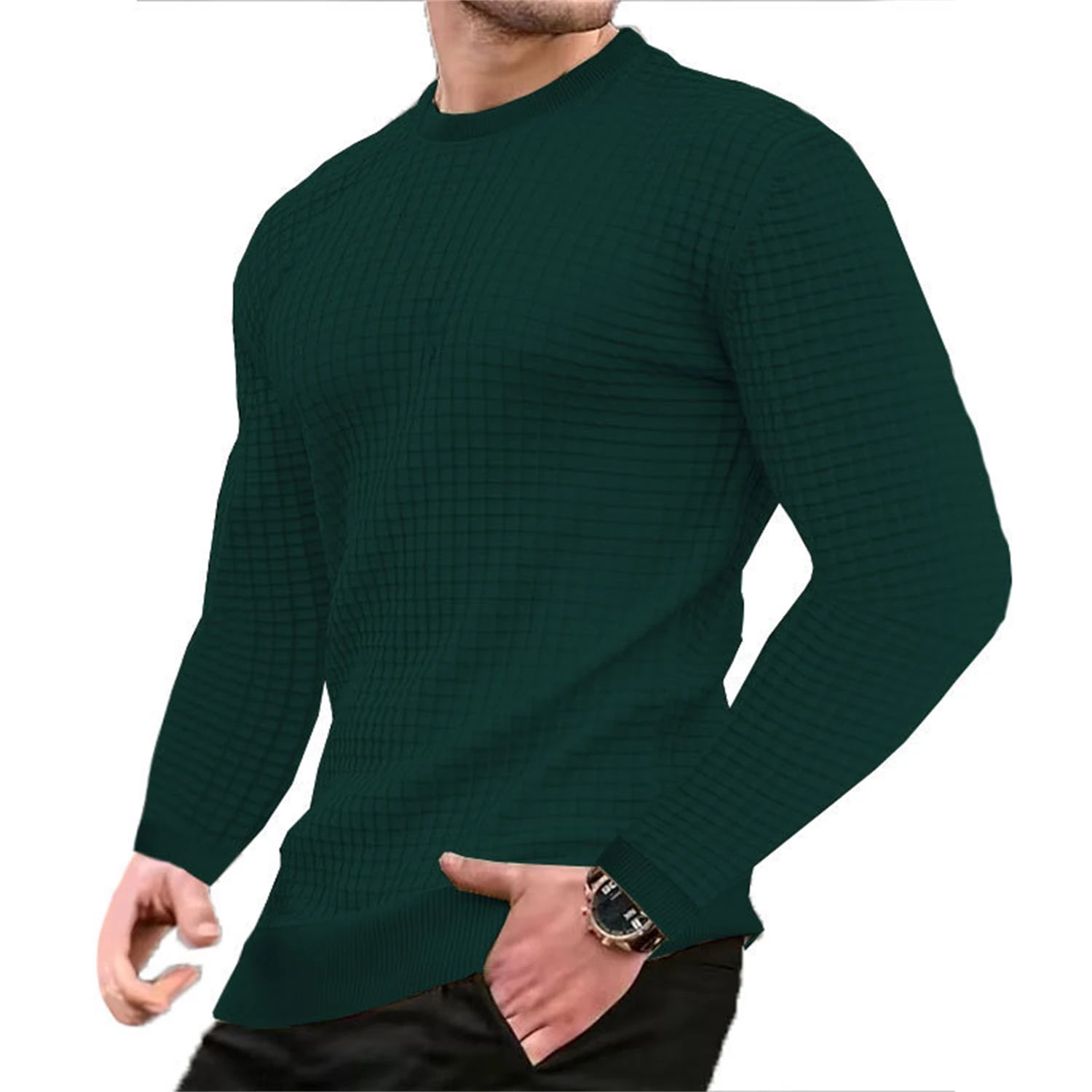 Men's coat fashion small check