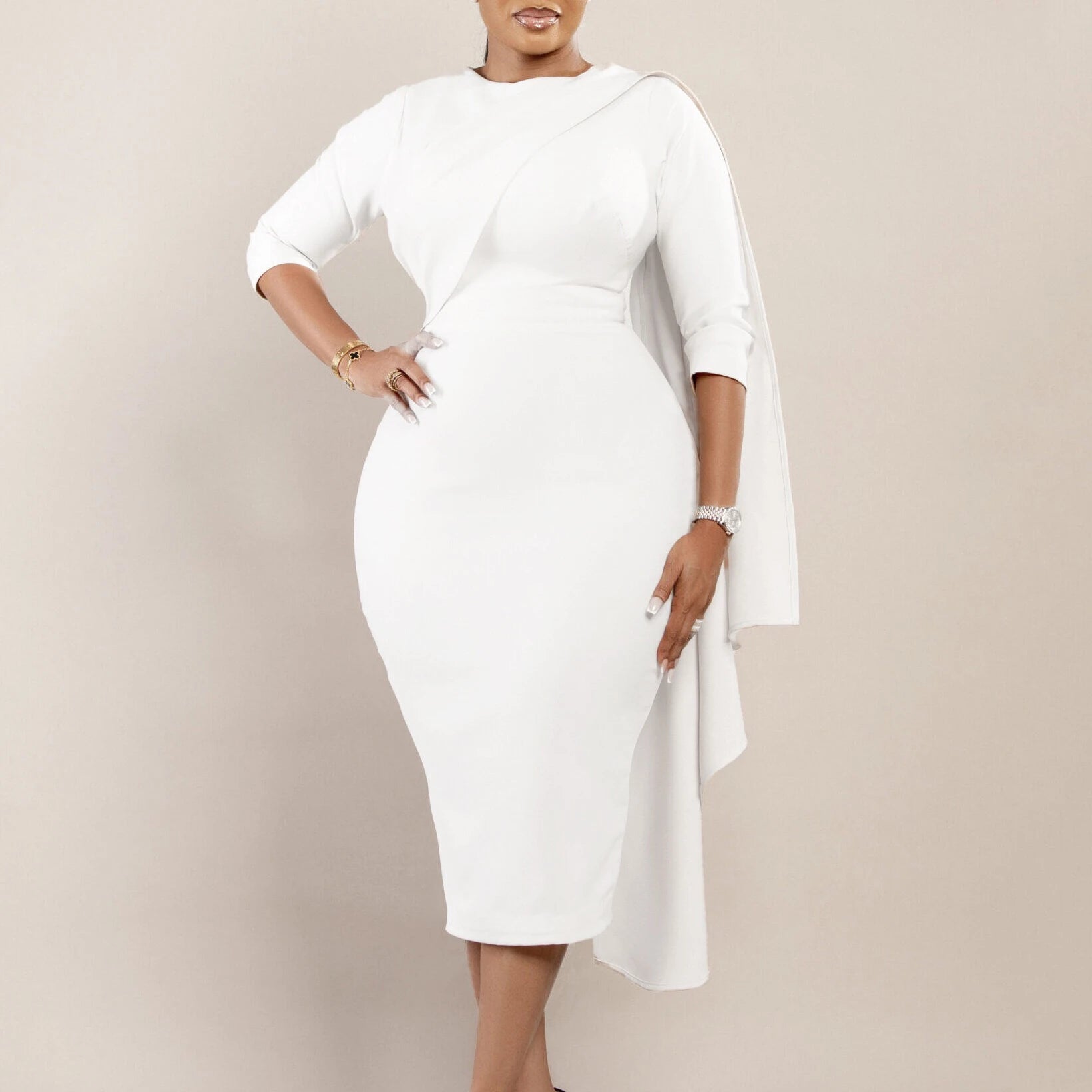 Elegant Dresses for Women O Neck
