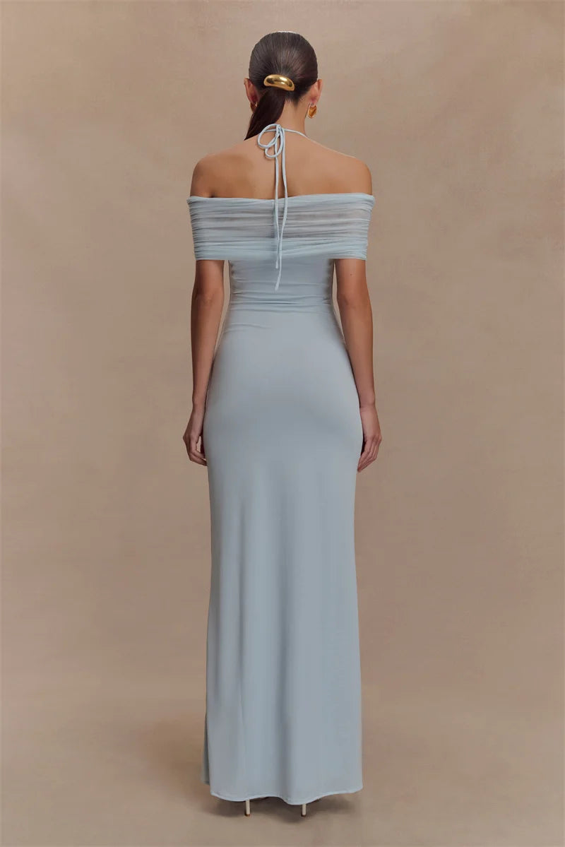 Mozision Off-shoulder Strapless Sexy Maxi Dress