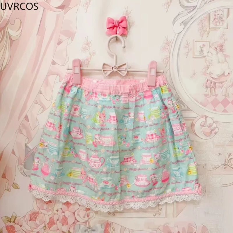 Sweet Lolita Style Cake Mini Skirts