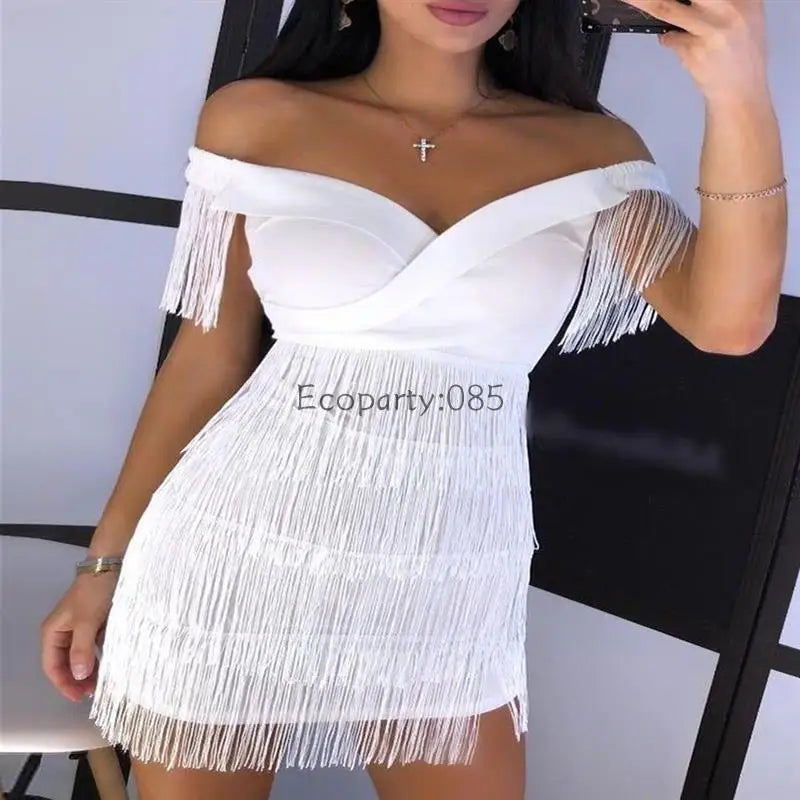 Women Evening Dresses Sexy Big V Neck